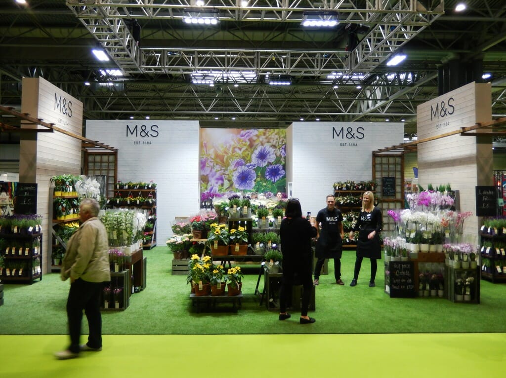 M&S exhibition stand