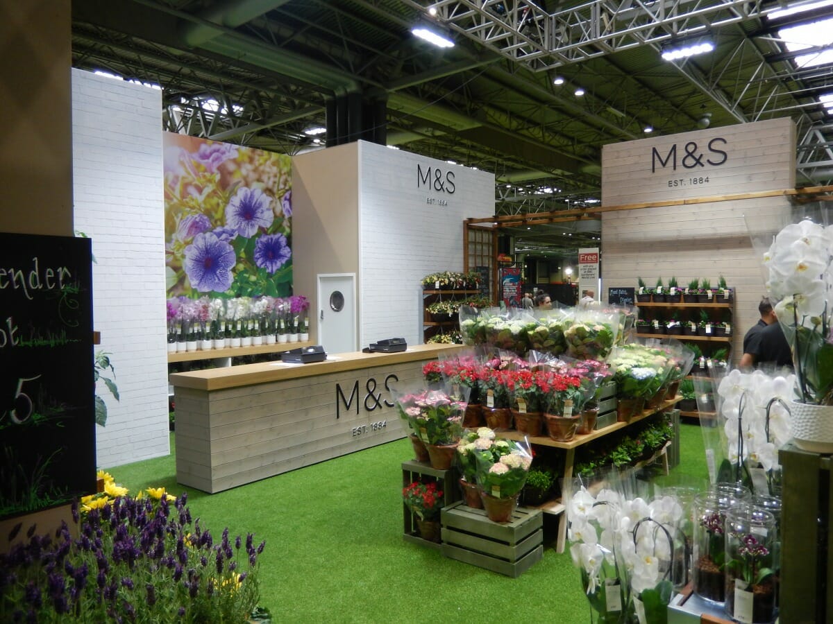 M&S exhibition stand