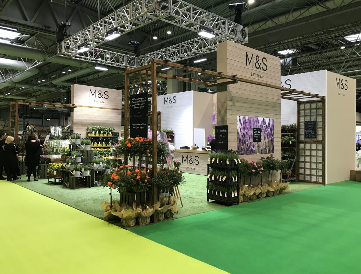 M&S exhibition stand