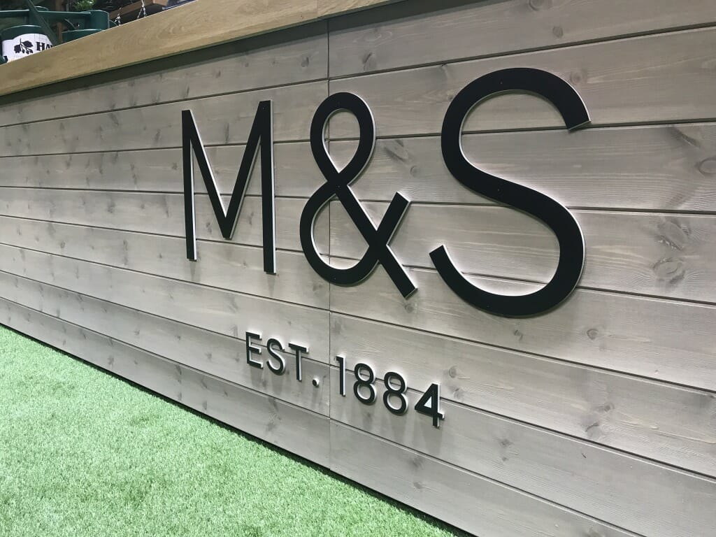 M&S exhibition stand