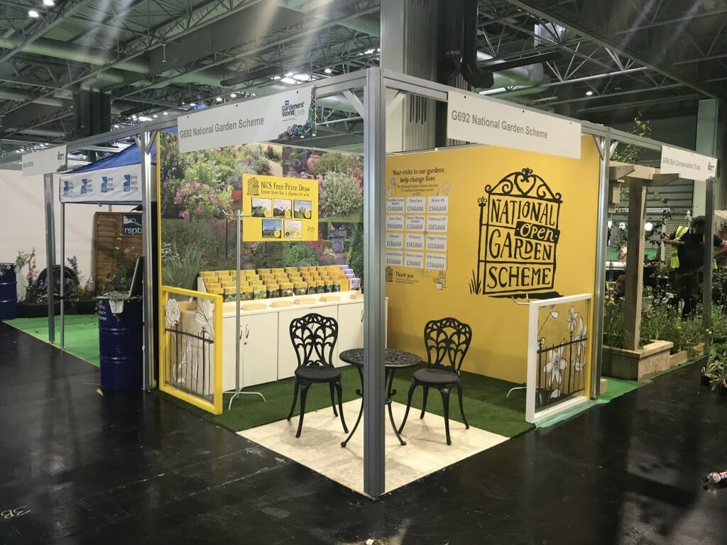 National Garden Scheme exhibition stand design