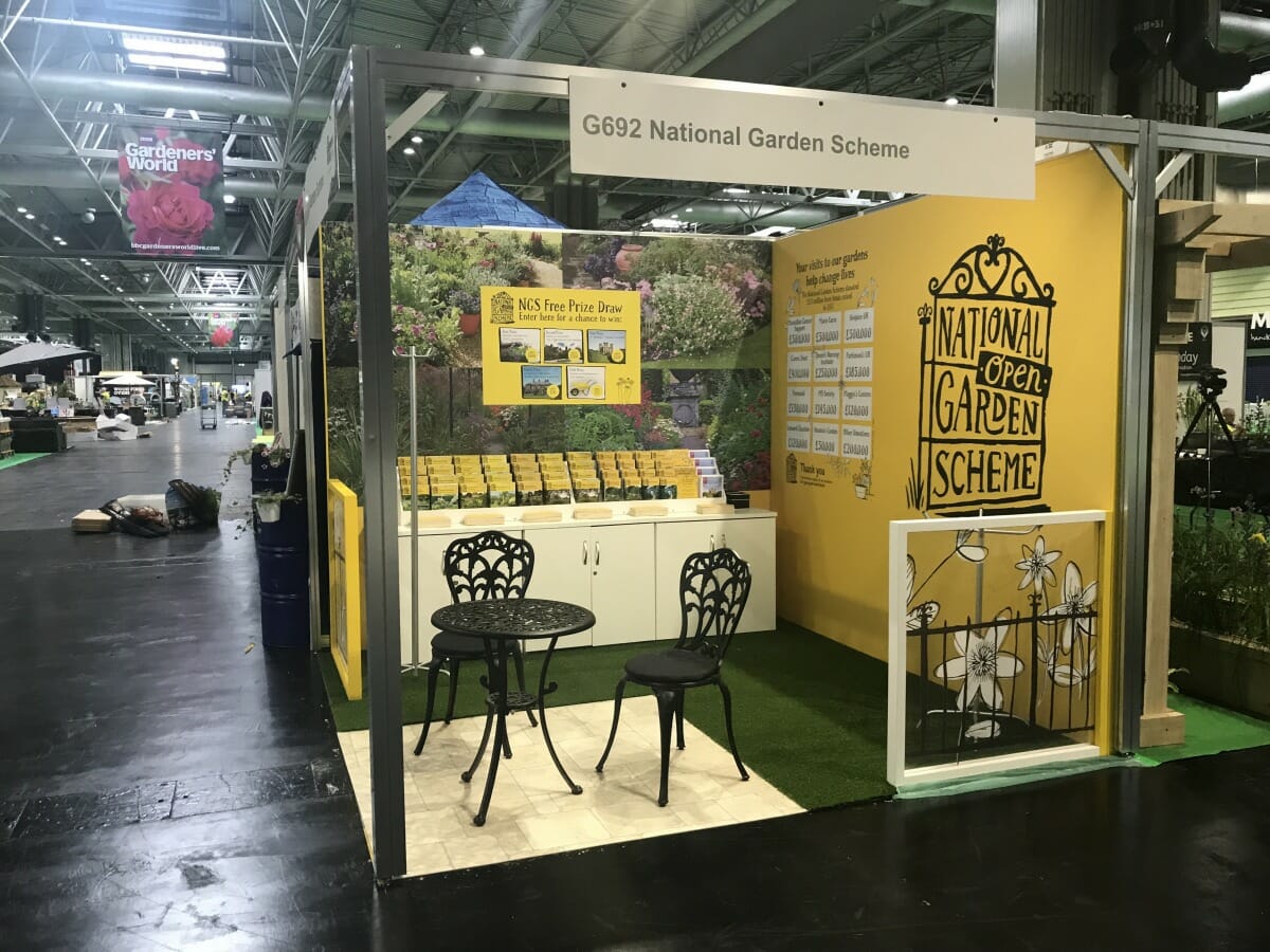 National Garden Scheme display stand